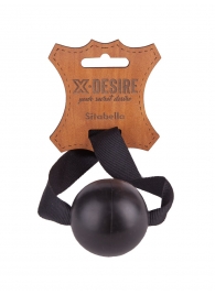 Черный кляп-шар на ремешках с пряжками - Sitabella - купить с доставкой в Абакане