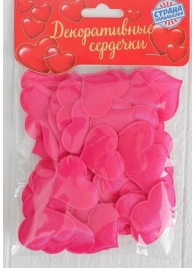 Набор ярко-розовых декоративных сердец - 50 шт. - Сима-Ленд - купить с доставкой #SOTBIT_REGIONS_UF_V_REGION_NAME#
