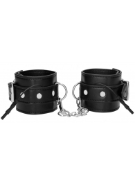 Черные наручники с электростимуляцией Electro Handcuffs - Shots Media BV - купить с доставкой в Абакане
