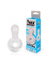 Прозрачное эрекционное кольцо с шипиками - Sex Expert - в Абакане купить с доставкой