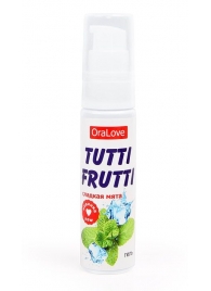 Гель-смазка Tutti-frutti со вкусом сладкой мяты - 30 гр. - Биоритм - купить с доставкой в Абакане