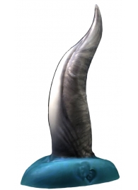 Черно-голубой фаллоимитатор  Дельфин small  - 25 см. - Erasexa - купить с доставкой в Абакане