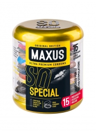 Презервативы с точками и рёбрами в металлическом кейсе MAXUS Special - 15 шт. - Maxus - купить с доставкой в Абакане