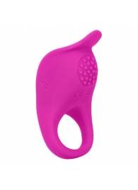 Ярко-розовое эрекционное виброкольцо Silicone Rechargeable Teasing Enhancer - California Exotic Novelties - в Абакане купить с доставкой