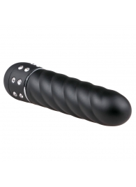 Черный мини-вибратор Diamond Twisted Vibrator - 11,4 см. - Easy toys