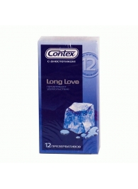 Презервативы с продлевающей смазкой Contex Long Love - 12 шт. - Contex - купить с доставкой в Абакане