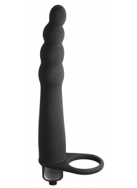 Черная вибронасадка для двойного проникновения Bramble - 16,5 см. - Lola Games - купить с доставкой в Абакане