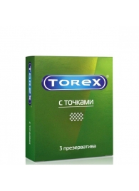 Текстурированные презервативы Torex  С точками  - 3 шт. - Torex - купить с доставкой в Абакане