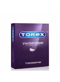 Презервативы Torex  Ультратонкие  - 3 шт. - Torex - купить с доставкой в Абакане