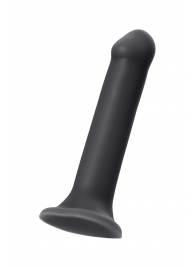 Черный фаллос на присоске Silicone Bendable Dildo XL - 20 см. - Strap-on-me - купить с доставкой в Абакане