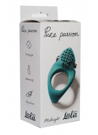 Зеленое эрекционное виброкольцо Pure Passion Midnight - Lola Games - в Абакане купить с доставкой