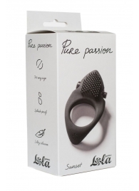 Черное эрекционное виброкольцо Pure Passion Sunset - Lola Games - в Абакане купить с доставкой