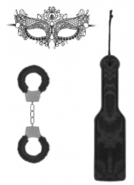 Черный игровой набор Introductory Bondage Kit №4 - Shots Media BV - купить с доставкой в Абакане