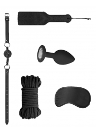Черный игровой набор Introductory Bondage Kit №5 - Shots Media BV - купить с доставкой в Абакане
