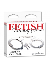 Металлические наручники Beginner s Metal Cuffs - Pipedream - купить с доставкой в Абакане