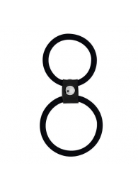 Чёрное двойное эрекционное кольцо Dual Rings Black - Dream Toys - #SOTBIT_REGIONS_UF_V_REGION_NAME# купить с доставкой