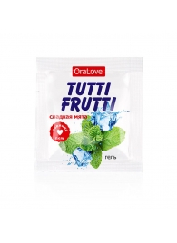 Пробник гель-смазки Tutti-frutti со вкусом мяты - 4 гр. - Биоритм - купить с доставкой в Абакане