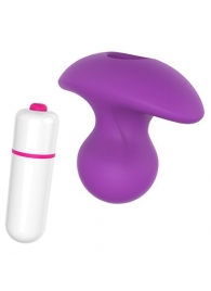 Фиолетовая вибропробка PLEASURE KNOB - 6,5 см. - Dream Toys