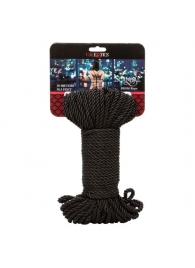 Черная веревка для шибари BDSM Rope - 30 м. - California Exotic Novelties - купить с доставкой в Абакане