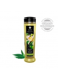 Массажное масло Organica с ароматом зеленого чая - 240 мл. - Shunga - купить с доставкой в Абакане