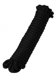 Черная текстильная веревка для бондажа - 1 м. - Штучки-дрючки - купить с доставкой в Абакане