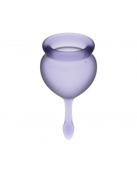 Набор фиолетовых менструальных чаш Feel good Menstrual Cup - Satisfyer - купить с доставкой в Абакане