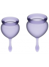 Набор фиолетовых менструальных чаш Feel good Menstrual Cup - Satisfyer - купить с доставкой в Абакане