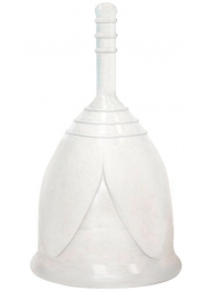 Белая менструальная чаша размера S - Тюльпан - купить с доставкой в Абакане