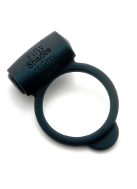 Темно-серое эрекционное кольцо Vibrating Love Ring с вибрацией - Fifty Shades of Grey - #SOTBIT_REGIONS_UF_V_REGION_NAME# купить с доставкой