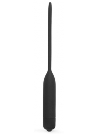 Черный уретральный виброплаг Silicone Vibrating Urethral Dilator - 21 см. - Lovetoy - купить с доставкой в Абакане