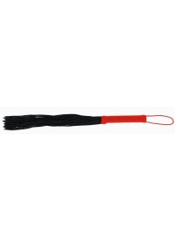 Черная плеть-флогер с красной ручкой - Джага-Джага - купить с доставкой в Абакане