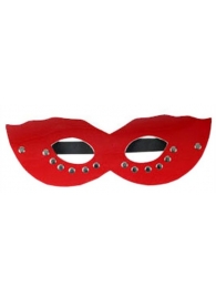 Красная маска CLASSIC с заклёпками - Eroticon - купить с доставкой в Абакане