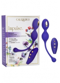 Фиолетовые виброшарики с электростимуляцией Impulse Intimate E-Stimulator Dual Kegel - California Exotic Novelties - купить с доставкой в Абакане
