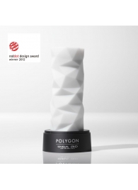 Белый 3D мастурбатор POLYGON - Tenga - в Абакане купить с доставкой