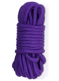 Фиолетовая верёвка для любовных игр - 10 м. - Lovetoy - купить с доставкой в Абакане