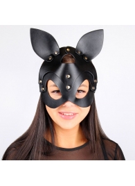 Черная маска с ушками и заклепками - Notabu - купить с доставкой в Абакане