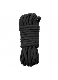 Черная верёвка для любовных игр - 10 м. - Lovetoy - купить с доставкой в Абакане