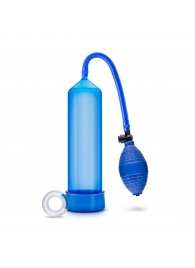 Синяя ручная вакуумная помпа Male Enhancement Pump - Blush Novelties - в Абакане купить с доставкой