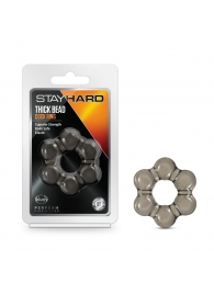 Дымчатое эрекционное кольцо Stay Hard Thick Bead Cock Ring - Blush Novelties - в Абакане купить с доставкой