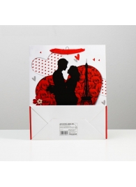 Подарочный пакет  Романтичная пара Love  - 32 х 26 см. - Сима-Ленд - купить с доставкой в Абакане