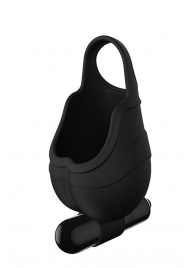Черный подхват для мошонки с вибрацией VIBRATING SCROTUM TEASER - Dream Toys - в Абакане купить с доставкой