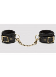 Черные наручники Bound to You Faux Leather Wrist Cuffs - Fifty Shades of Grey - купить с доставкой в Абакане