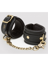 Черные наручники Bound to You Faux Leather Wrist Cuffs - Fifty Shades of Grey - купить с доставкой в Абакане