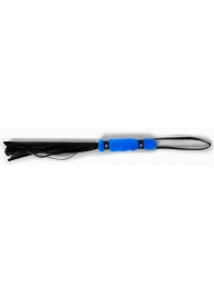 Черный флогер с синей ручкой - 28 см. - Джага-Джага - купить с доставкой в Абакане