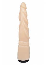 Телесная реалистичная насадка-елочка - 20,5 см. - LOVETOY (А-Полимер) - купить с доставкой в Абакане