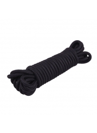 Хлопковая черная верёвка для любовных игр Mini Silk Rope - 10 м. - Chisa - купить с доставкой в Абакане