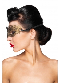Золотистая карнавальная маска  Денеб - Джага-Джага купить с доставкой