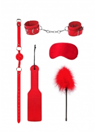 Красный игровой набор БДСМ Introductory Bondage Kit №4 - Shots Media BV - купить с доставкой в Абакане
