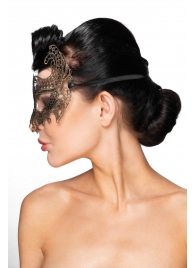 Золотистая карнавальная маска  Рукба - Джага-Джага купить с доставкой