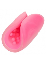 Розовый рельефный мастурбатор Beaded Grip - California Exotic Novelties - в Абакане купить с доставкой